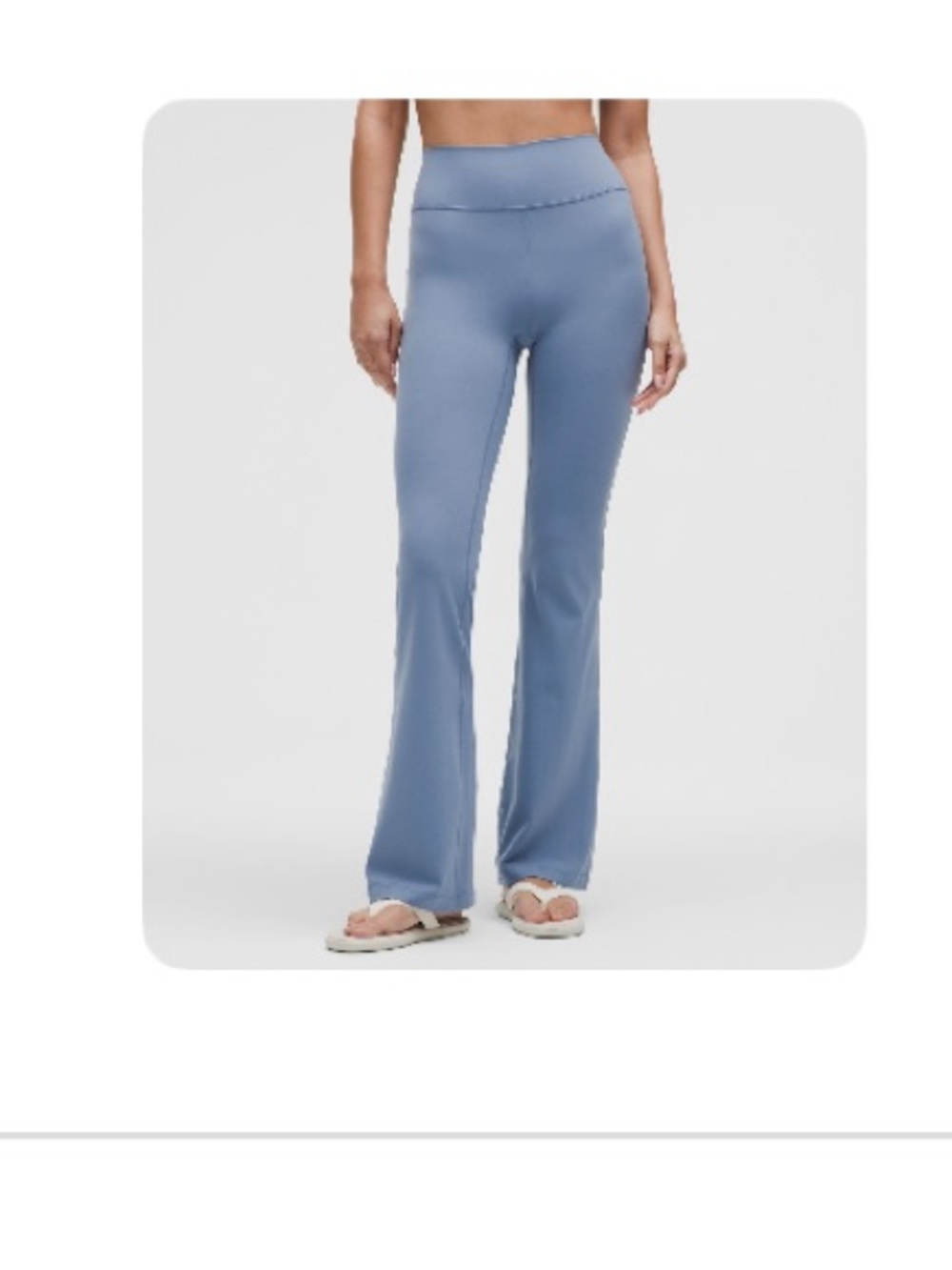 lululemon athletica Groove Nulu High-Rise Flare - Washed Denim Blue sz 6